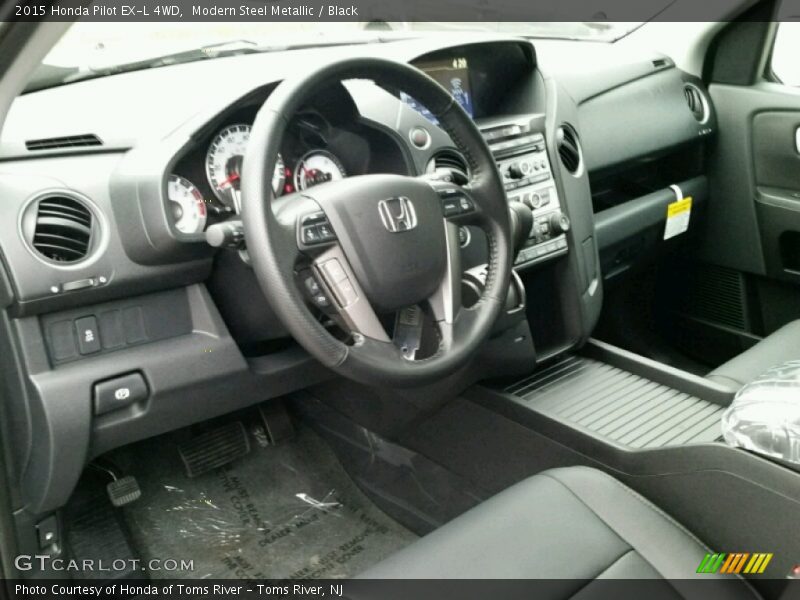 Modern Steel Metallic / Black 2015 Honda Pilot EX-L 4WD