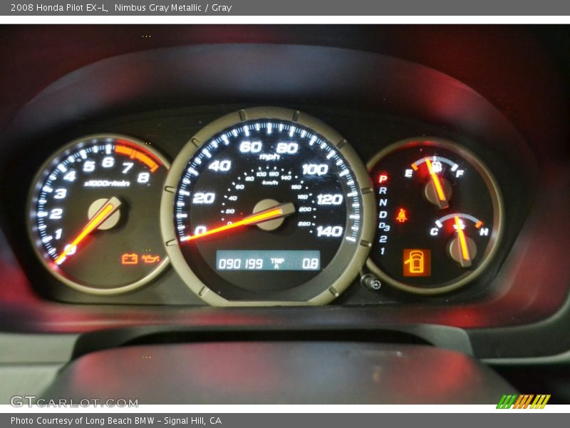 Nimbus Gray Metallic / Gray 2008 Honda Pilot EX-L
