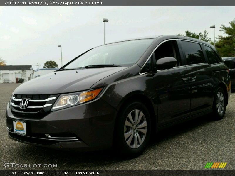 Smoky Topaz Metallic / Truffle 2015 Honda Odyssey EX