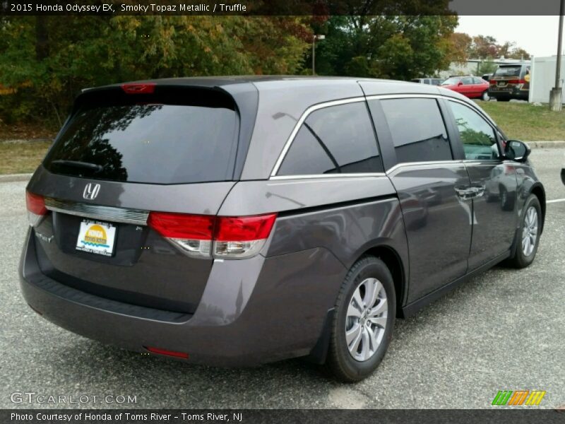 Smoky Topaz Metallic / Truffle 2015 Honda Odyssey EX