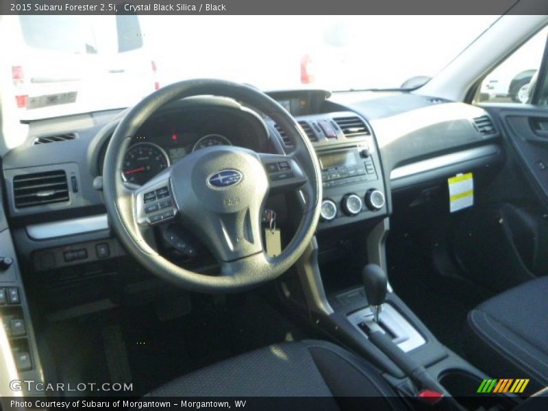 Crystal Black Silica / Black 2015 Subaru Forester 2.5i