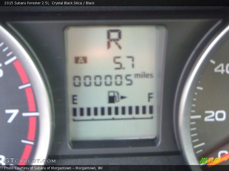 Crystal Black Silica / Black 2015 Subaru Forester 2.5i