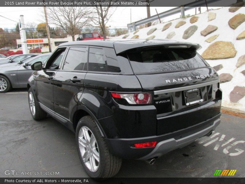 Santorini Black Metallic / Ebony 2015 Land Rover Range Rover Evoque Pure Plus