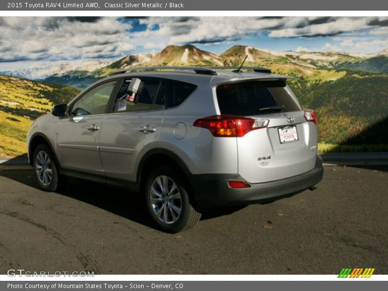 Classic Silver Metallic / Black 2015 Toyota RAV4 Limited AWD