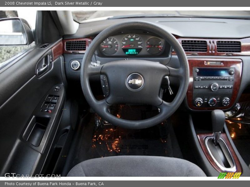 Dark Silver Metallic / Gray 2008 Chevrolet Impala LS