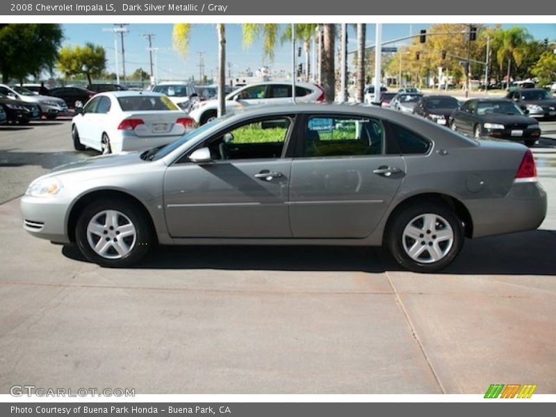 Dark Silver Metallic / Gray 2008 Chevrolet Impala LS