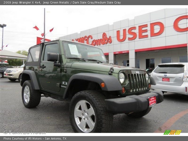 Jeep Green Metallic / Dark Slate Gray/Medium Slate Gray 2009 Jeep Wrangler X 4x4
