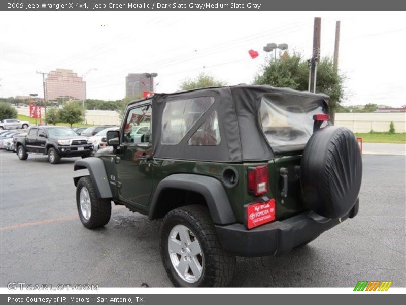 Jeep Green Metallic / Dark Slate Gray/Medium Slate Gray 2009 Jeep Wrangler X 4x4