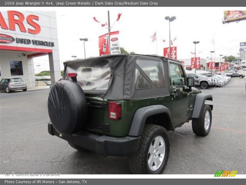 Jeep Green Metallic / Dark Slate Gray/Medium Slate Gray 2009 Jeep Wrangler X 4x4