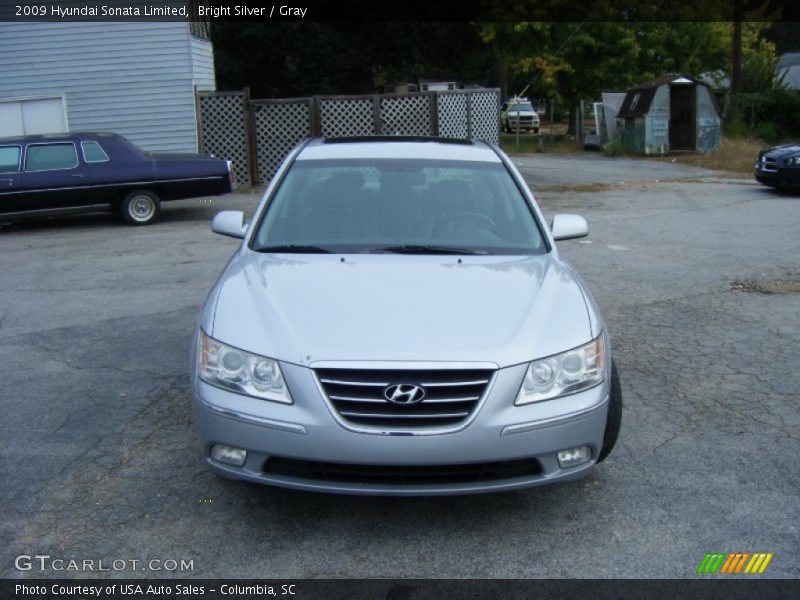 Bright Silver / Gray 2009 Hyundai Sonata Limited