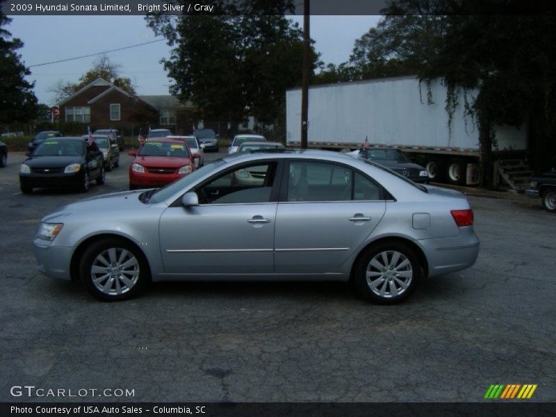 Bright Silver / Gray 2009 Hyundai Sonata Limited