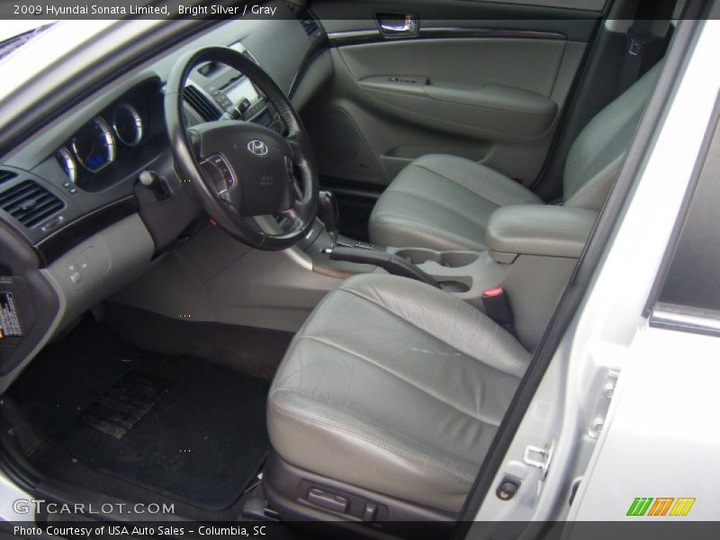 Bright Silver / Gray 2009 Hyundai Sonata Limited