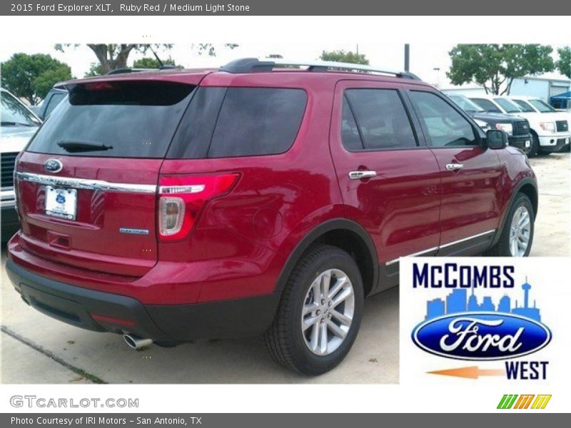 Ruby Red / Medium Light Stone 2015 Ford Explorer XLT