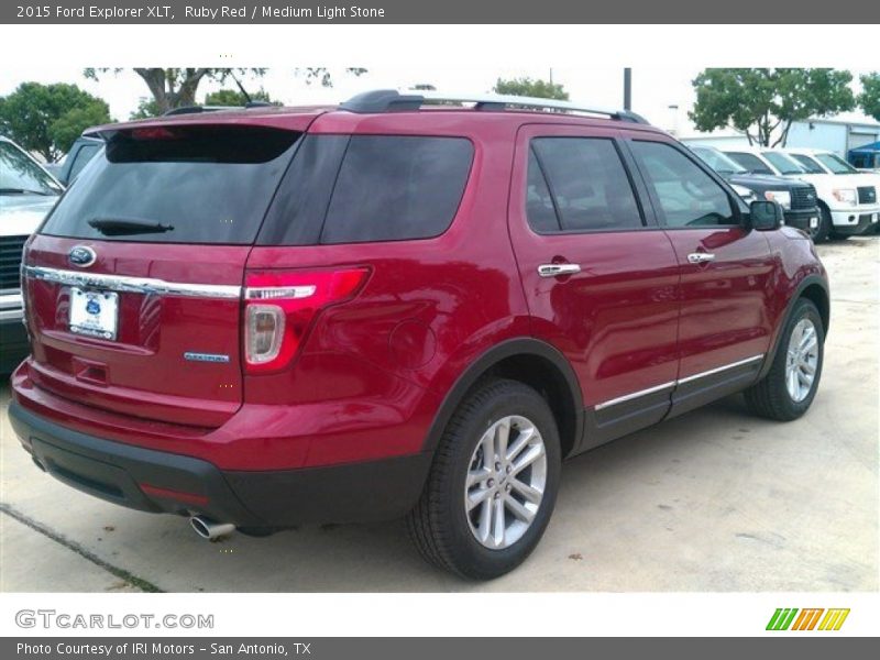 Ruby Red / Medium Light Stone 2015 Ford Explorer XLT