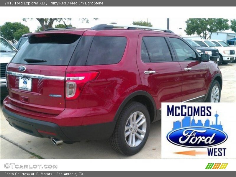Ruby Red / Medium Light Stone 2015 Ford Explorer XLT