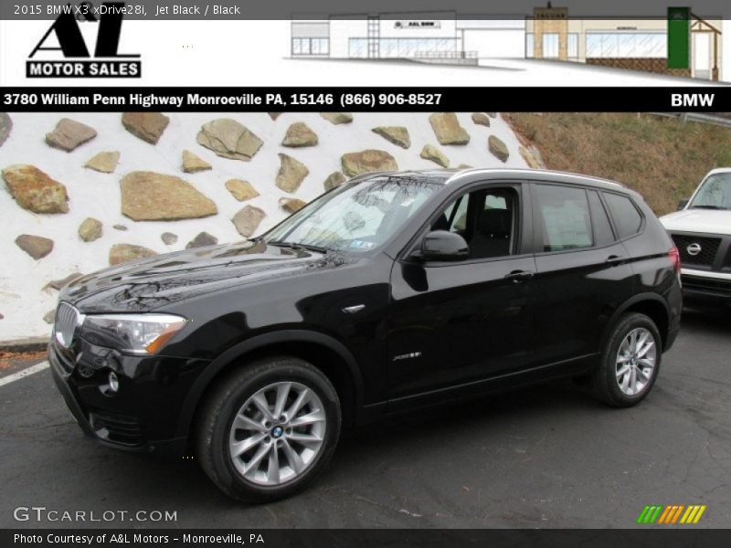 Jet Black / Black 2015 BMW X3 xDrive28i