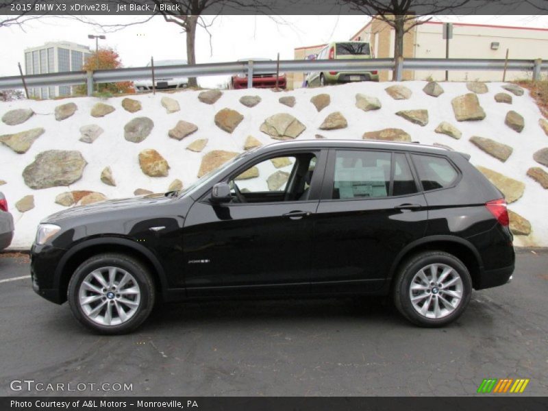 Jet Black / Black 2015 BMW X3 xDrive28i