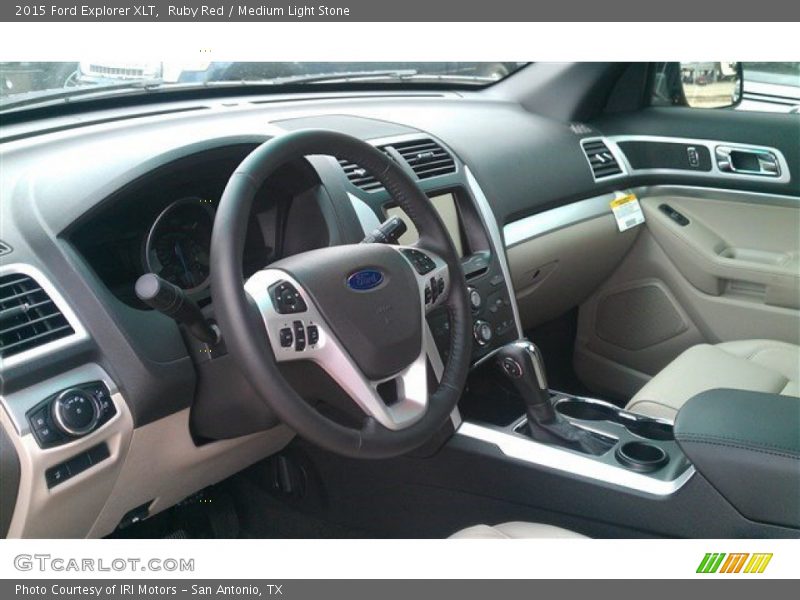 Ruby Red / Medium Light Stone 2015 Ford Explorer XLT