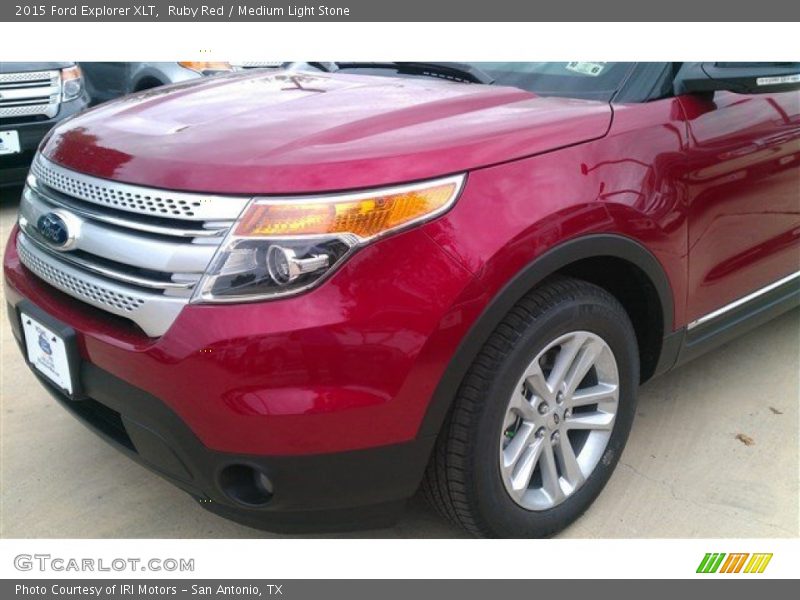 Ruby Red / Medium Light Stone 2015 Ford Explorer XLT