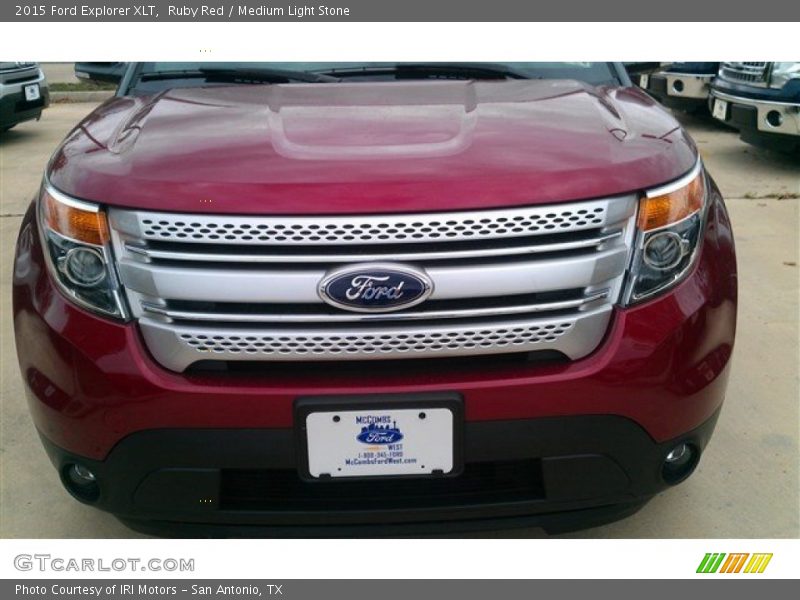 Ruby Red / Medium Light Stone 2015 Ford Explorer XLT