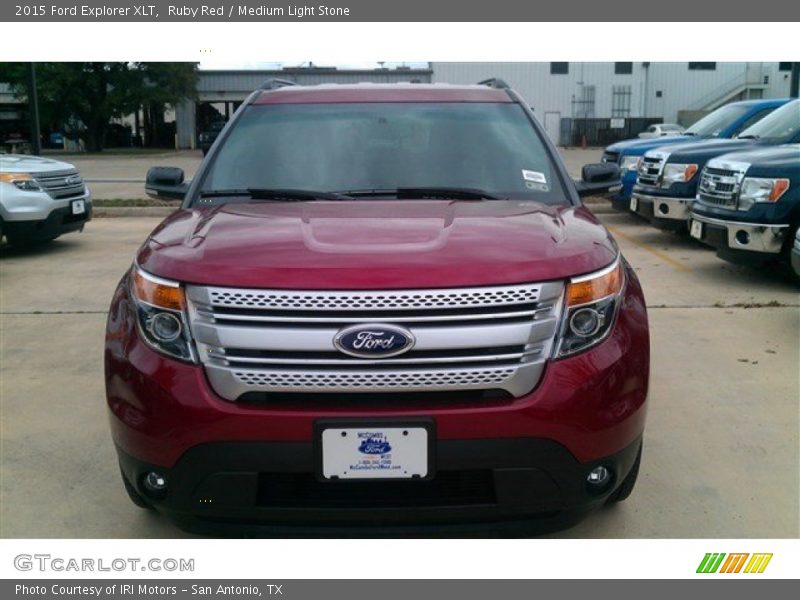 Ruby Red / Medium Light Stone 2015 Ford Explorer XLT