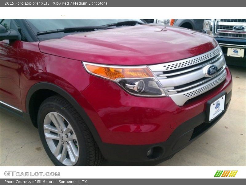 Ruby Red / Medium Light Stone 2015 Ford Explorer XLT