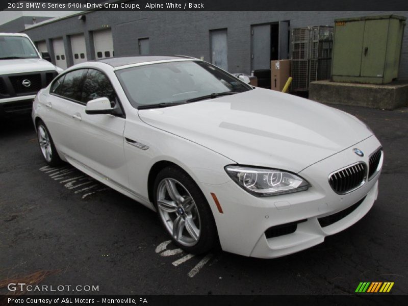 Alpine White / Black 2015 BMW 6 Series 640i xDrive Gran Coupe