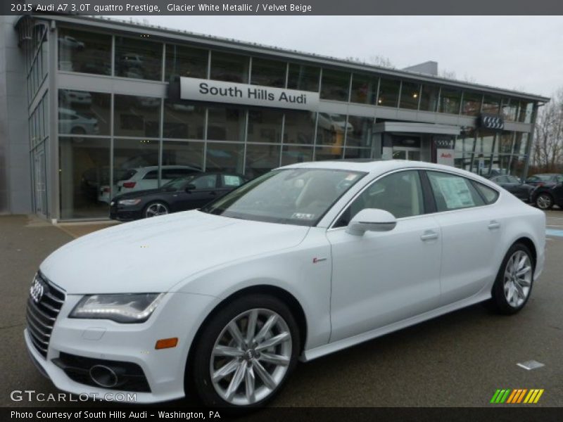 Glacier White Metallic / Velvet Beige 2015 Audi A7 3.0T quattro Prestige