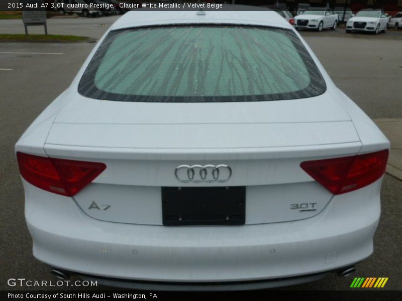Glacier White Metallic / Velvet Beige 2015 Audi A7 3.0T quattro Prestige