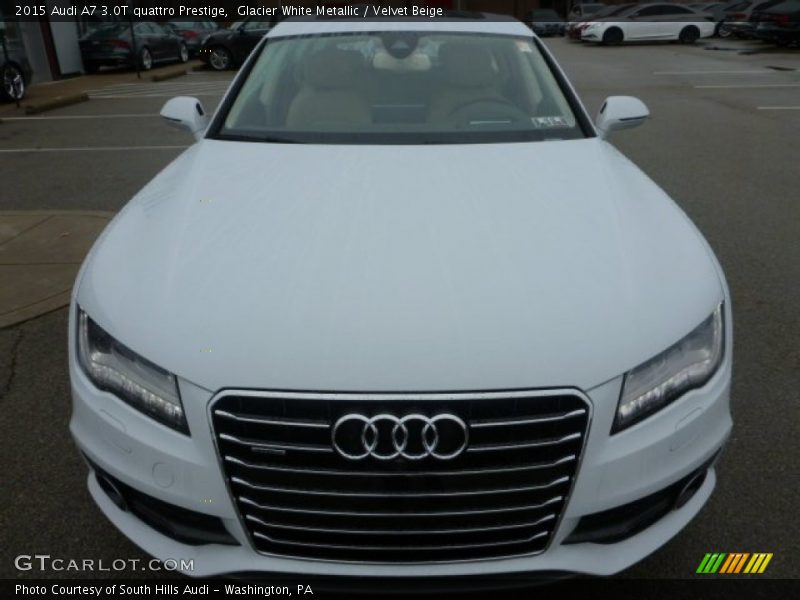 Glacier White Metallic / Velvet Beige 2015 Audi A7 3.0T quattro Prestige
