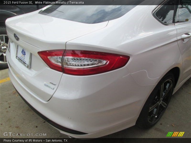 White Platinum Metallic / Terracotta 2015 Ford Fusion SE