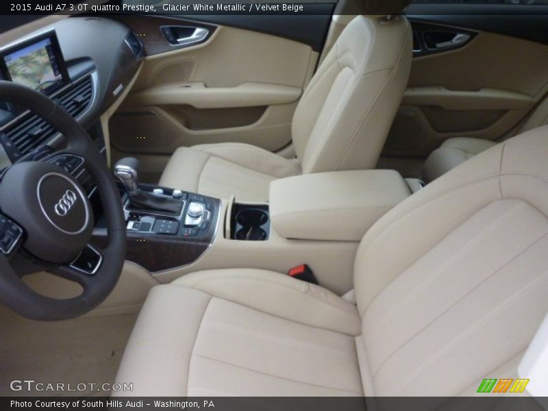 Front Seat of 2015 A7 3.0T quattro Prestige
