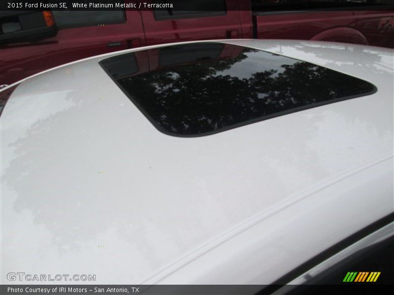 White Platinum Metallic / Terracotta 2015 Ford Fusion SE
