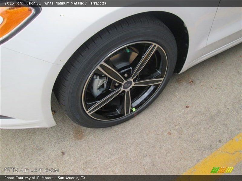 White Platinum Metallic / Terracotta 2015 Ford Fusion SE