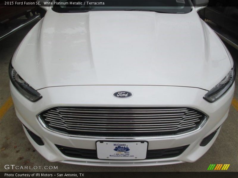 White Platinum Metallic / Terracotta 2015 Ford Fusion SE