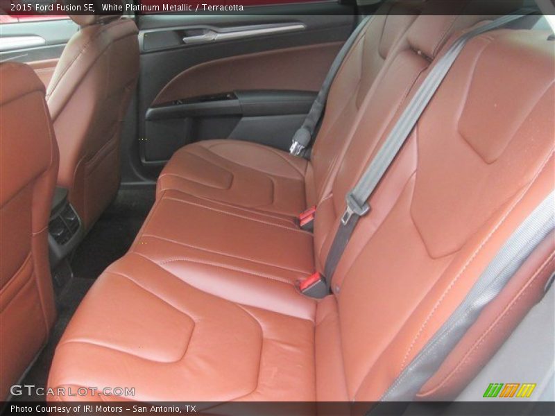 White Platinum Metallic / Terracotta 2015 Ford Fusion SE
