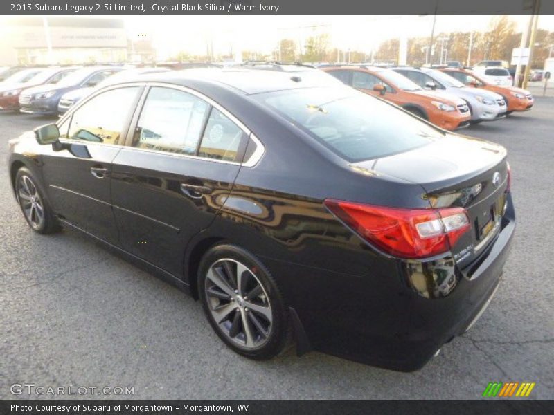 Crystal Black Silica / Warm Ivory 2015 Subaru Legacy 2.5i Limited