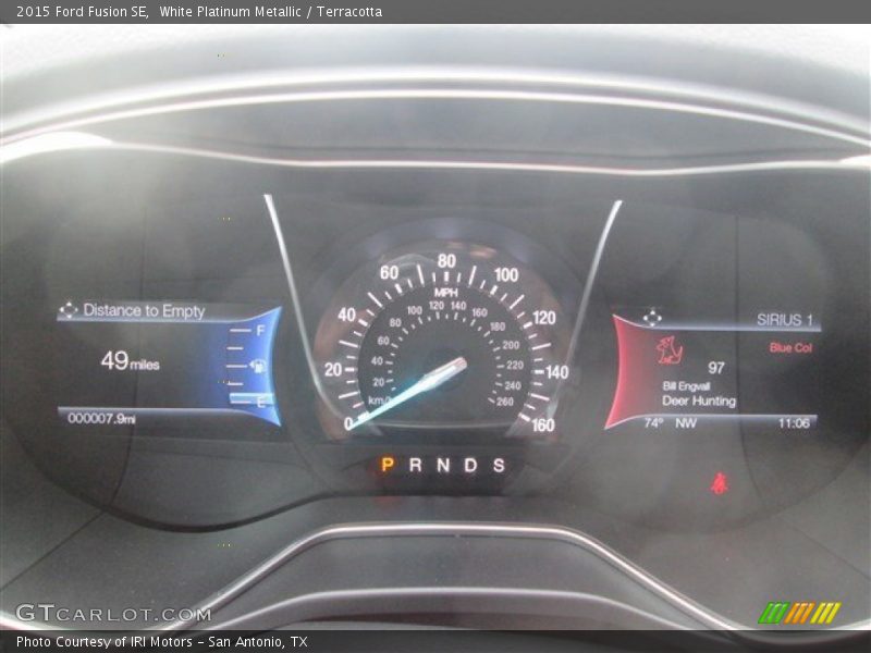 White Platinum Metallic / Terracotta 2015 Ford Fusion SE