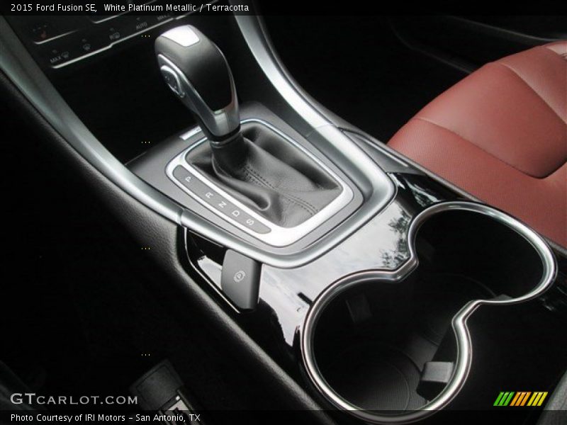 White Platinum Metallic / Terracotta 2015 Ford Fusion SE