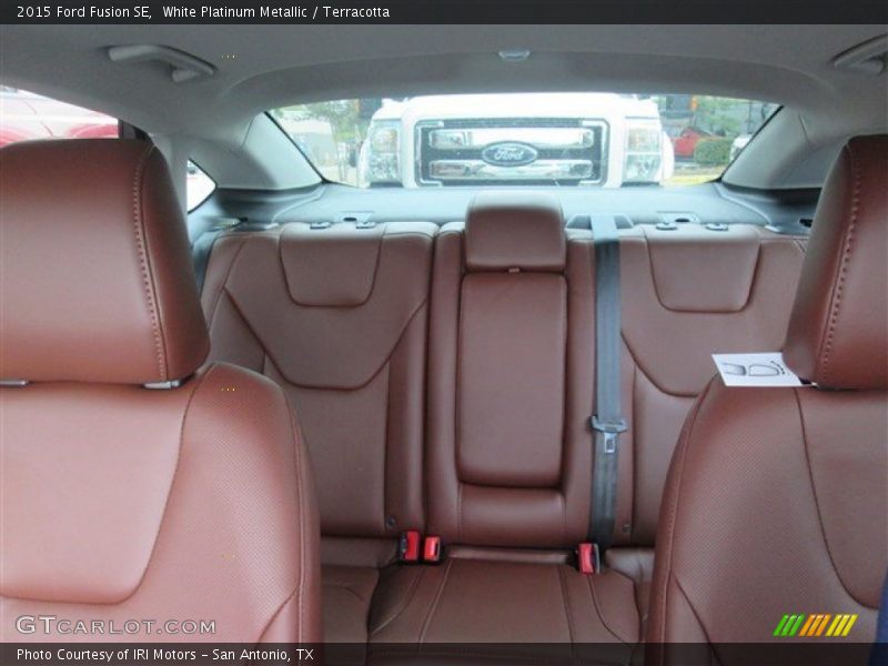 White Platinum Metallic / Terracotta 2015 Ford Fusion SE