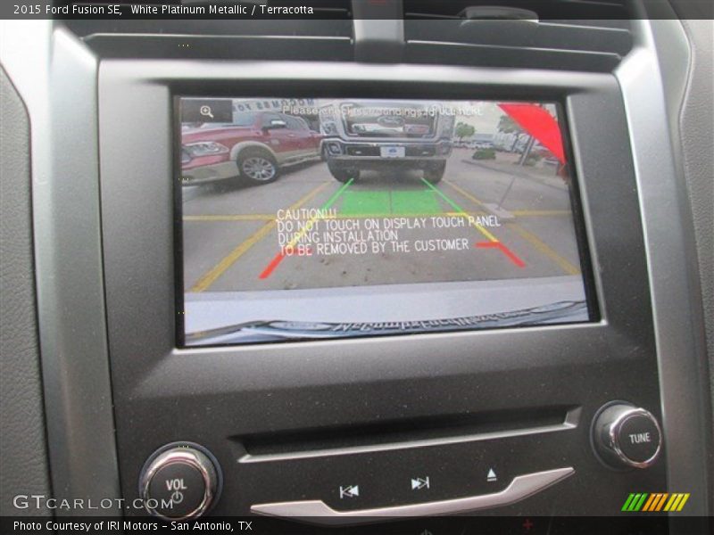 White Platinum Metallic / Terracotta 2015 Ford Fusion SE