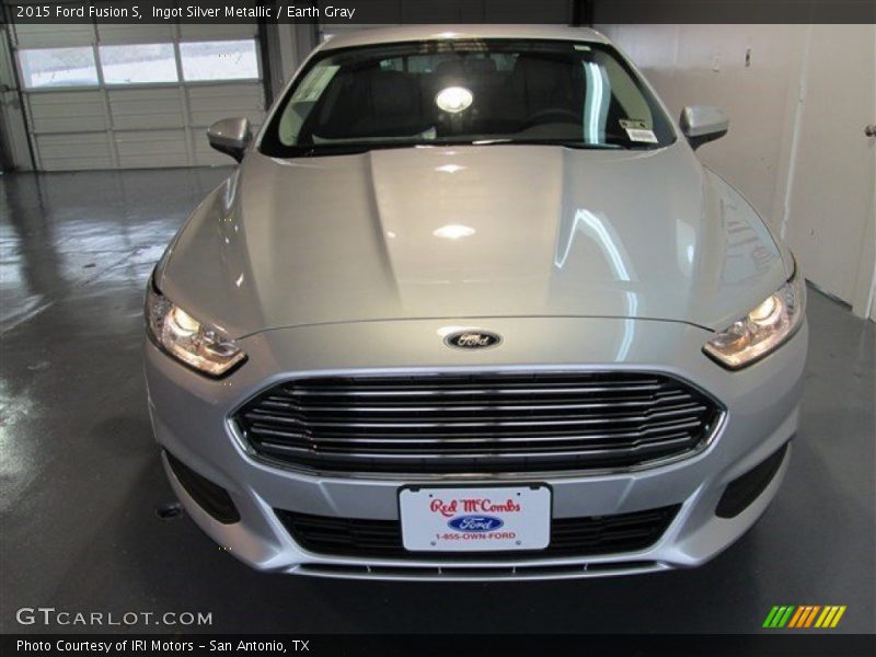Ingot Silver Metallic / Earth Gray 2015 Ford Fusion S