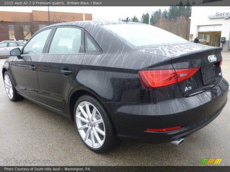Brilliant Black / Black 2015 Audi A3 2.0 Premium quattro