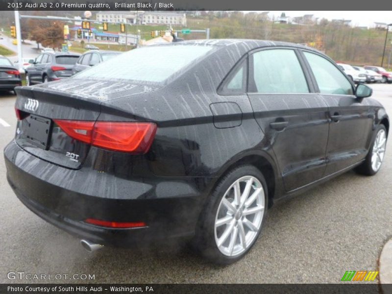Brilliant Black / Black 2015 Audi A3 2.0 Premium quattro