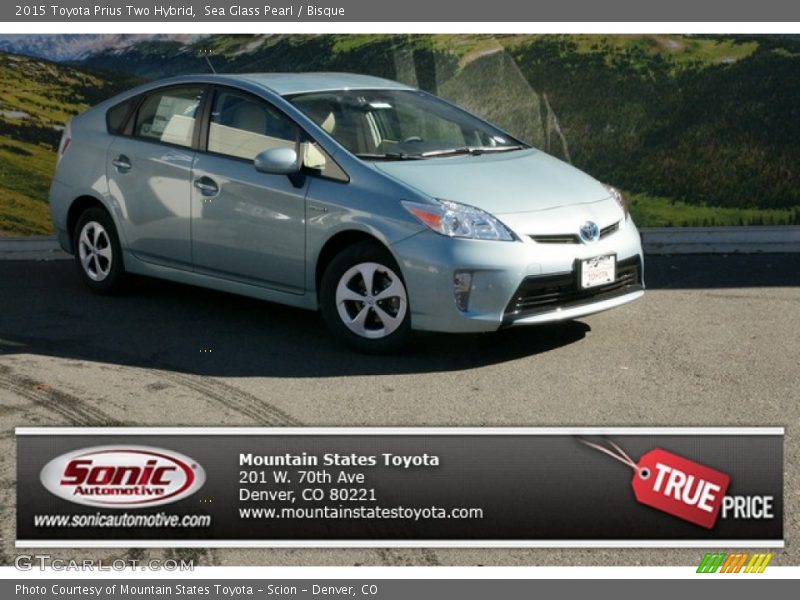 Sea Glass Pearl / Bisque 2015 Toyota Prius Two Hybrid