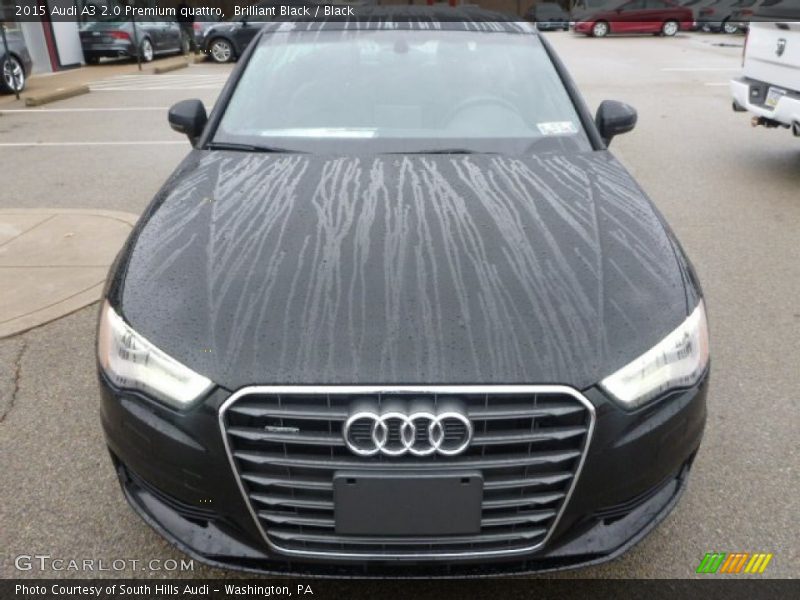 Brilliant Black / Black 2015 Audi A3 2.0 Premium quattro