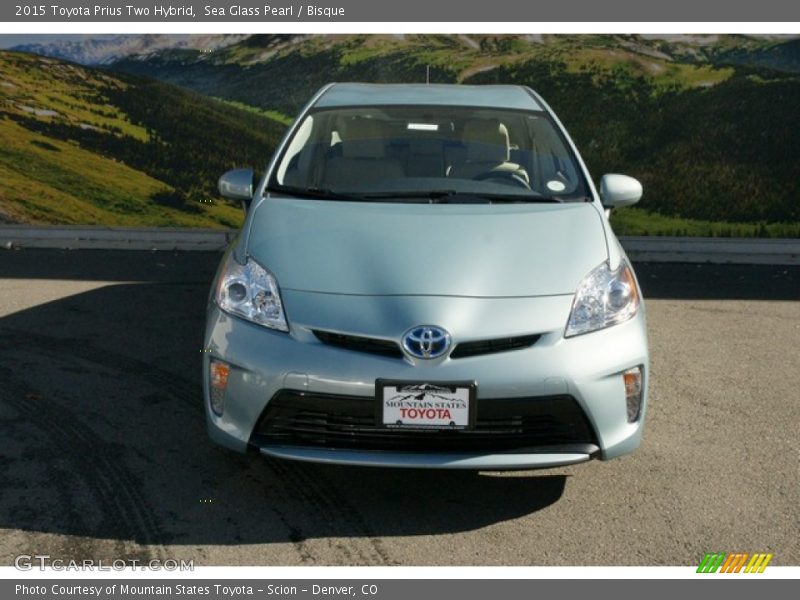 Sea Glass Pearl / Bisque 2015 Toyota Prius Two Hybrid
