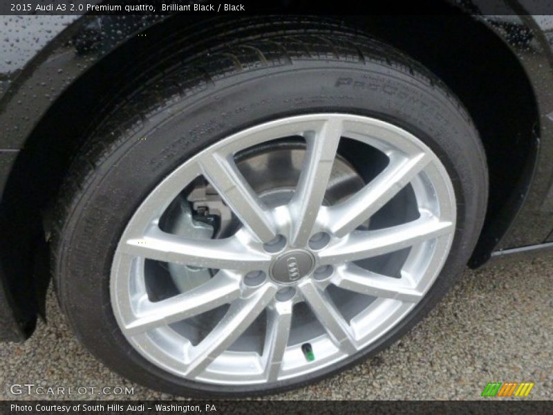 Brilliant Black / Black 2015 Audi A3 2.0 Premium quattro