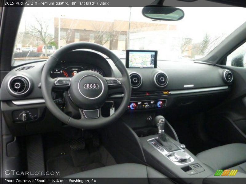 Brilliant Black / Black 2015 Audi A3 2.0 Premium quattro