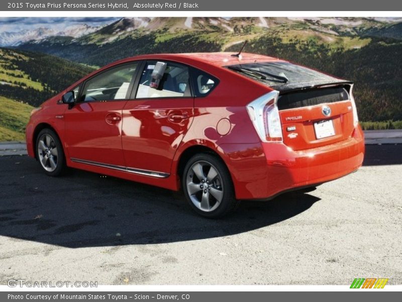 Absolutely Red / Black 2015 Toyota Prius Persona Series Hybrid